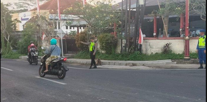 Polres Bangli Rutin Gelar Pengaturan Potensi Gangguan Pagi Hari, Simak Penjelasannya!