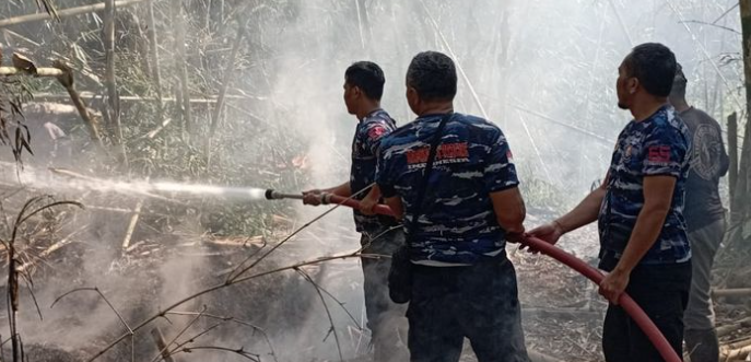 Hutan Bambu Seluas 2.000 Meter Persegi di Desa Wisata Penglipuran Bali Terbakar